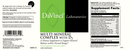 multi mineral complex davinci labs label