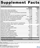 multi sap (nfh nutritional fundamentals) supplement facts