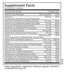 multivitamin + 1 mg l-methylfolate (methylpro) supplement facts