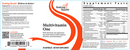 multivitamin one seeking health label