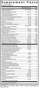 multivitamin performance elite max codeage supplement facts