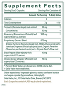 muscle recovery nf-kb formula gaia herbs pro supplement facts