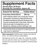 Myc-P researched nutritionals supplement facts