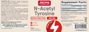 n-acetyl tyrosine jarrow formulas label