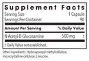 n-acetyl glucosamine (nag) allergy research group supplement facts