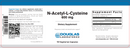 n acetyl l cysteine 600 mg douglas labs label