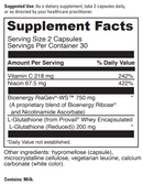 nad+ activate with glutathione (davinci labs) supplement facts