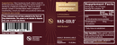 nad+ gold quicksilver scientific label