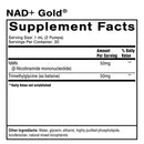 nad+ gold quicksilver scientific supplement facts