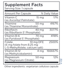 nervesustain (metabolic maintenance) supplement facts