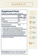 NanoMojo Quicksilver Scientific supplement facts