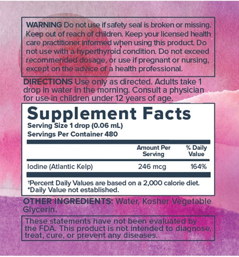 nascent colloidal iodine heritage supplement facts