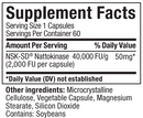 nattokinase nutramedix supplement facts