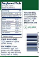 nattokinase pro enzyme science supplement facts