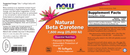 natural beta carotene (now foods) label