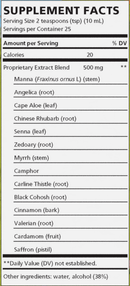 natureworks swedish bitters (nature's way) supplement facts