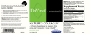 natures collagen davinci labs label