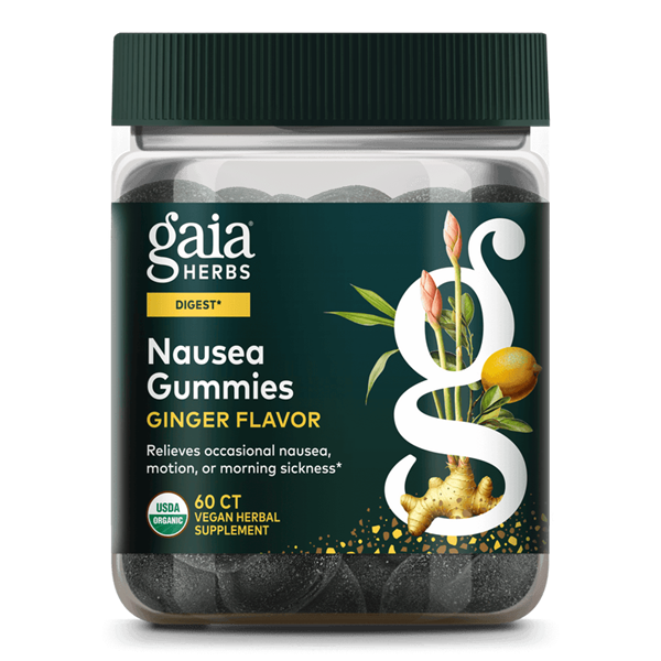 nausea gummies gaia herbs