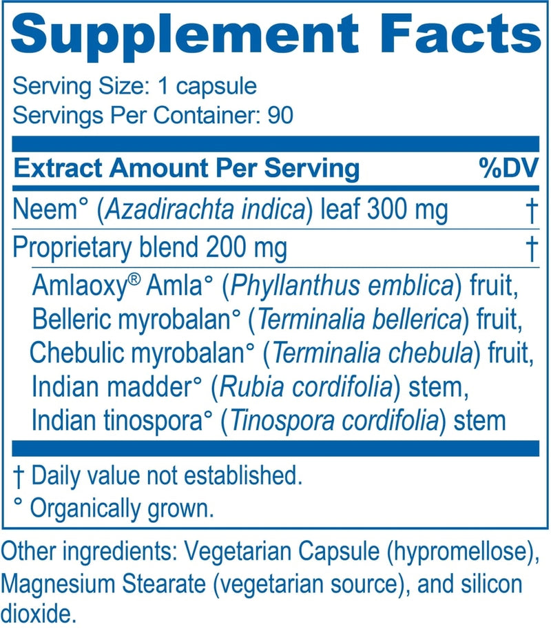 Neem Plus (Ayush Herbs) supplement facts