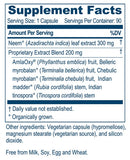 neem plus ayush herbs supplement facts