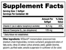 neoq10 coenzyme q10 (theralogix) supplement facts