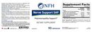 nerve support sap nfh nutritional fundamentals label