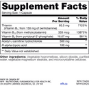nerve support sap nfh nutritional fundamentals supplement facts