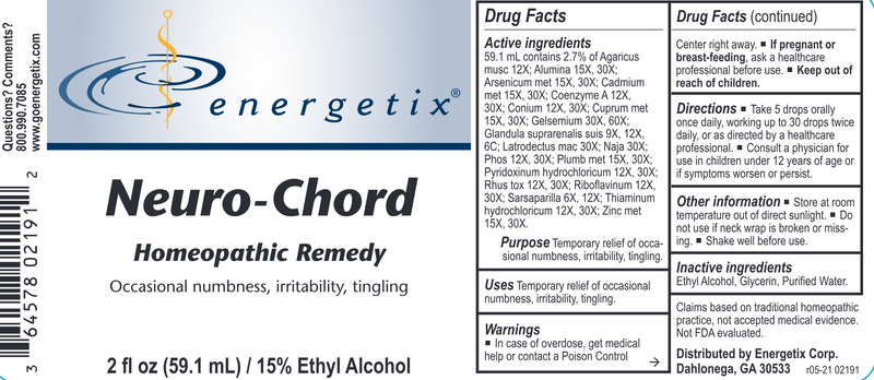 Neuro-Chord (Energetix) Label