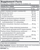 neurothera sfi health supplement facts