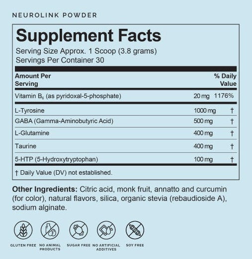 neurolink powder brainmd supplement facts