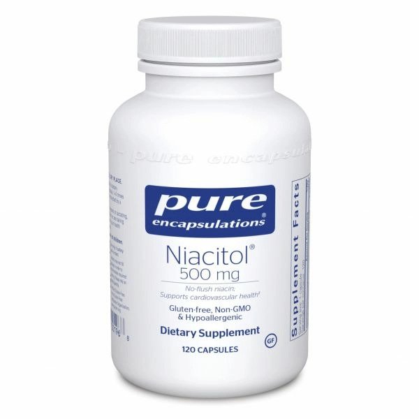 Niacitol (No-Flush Niacin) 500 mg (Pure Encapsulations)