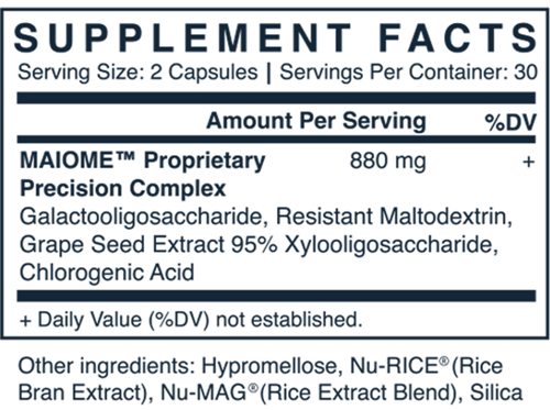 no. 58 gi: calming bowel support maiome supplement facts