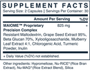 no. 66 weight management energy maiome supplement facts