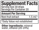 noni nutramedix supplement facts