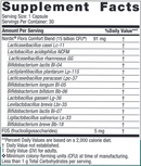 nordic flora probiotic comfort (nordic naturals) supplement facts