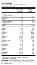 nutri yeast flakes unflavored KAL nutrition facts