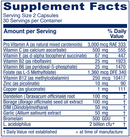 OC companion vitanica supplement facts