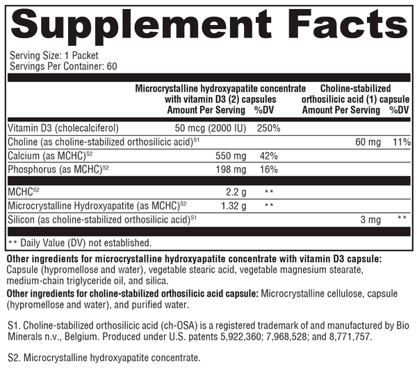 OSAplex™ Supplement Facts Label