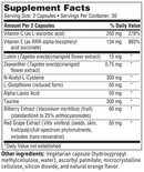 ocuthera sfi health supplement facts