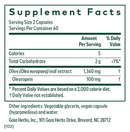 olive leaf 1360 gaia herbs pro supplement facts