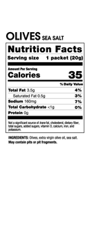olives sea salt nutrition facts