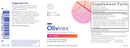 olivirex olive leaf combination biocidin botanicals label
