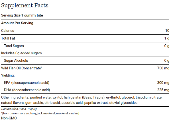 omega-3 fish oil (life extension) supplement facts