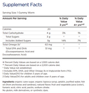 omega-3 gummy worms (nordic naturals) supplement facts