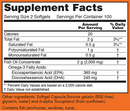 omega 3 (now foods) supplement facts