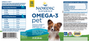 omega-3 pet nordic naturals label