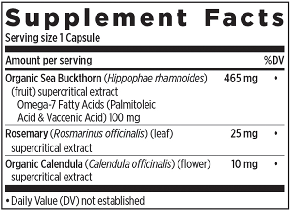 Omega 7 (New Chapter) supplement facts