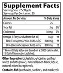 omegacell 1600 tg (neurobiologix) supplement facts