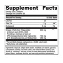 omegagenics algae omega-3s 300 mg (metagenics) supplement facts