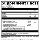 omegapure prm (xymogen) supplement facts